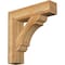 Ekena Millwork Olympic Block Rough Sawn Bracket, Western Red Cedar, 6"W x 28"D x 28"H BKT06X28X28OLY05RWR - alternate 1